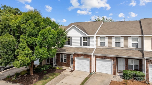 104 Clydesdale Ct, Matthews, NC 28104 - multi unit property with concrete driveway, brick siding, an attached garage, and a shingled roof