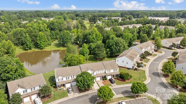 104 Clydesdale Ct, Matthews, NC 28104 - aerial perspective of suburban area with a large body of water