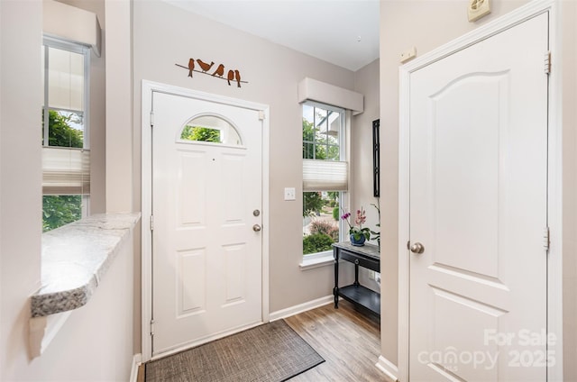 15318 Coventry Court Ln, Charlotte, NC 28277 - foyer with baseboards and light wood-style flooring
