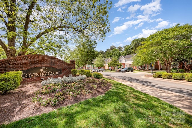 15318 Coventry Court Ln, Charlotte, NC 28277 - community / neighborhood sign with a residential view