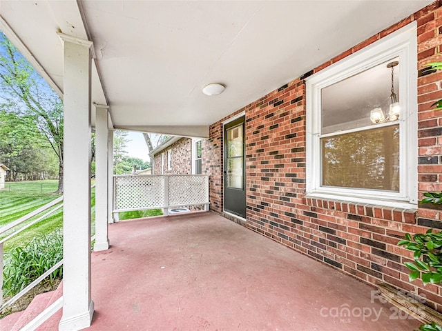326 N Greenbriar Rd, Statesville, NC 28625 - view of patio / terrace with covered porch
