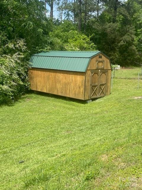 view of shed