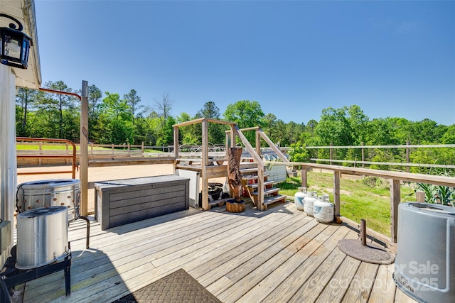 deck with fence