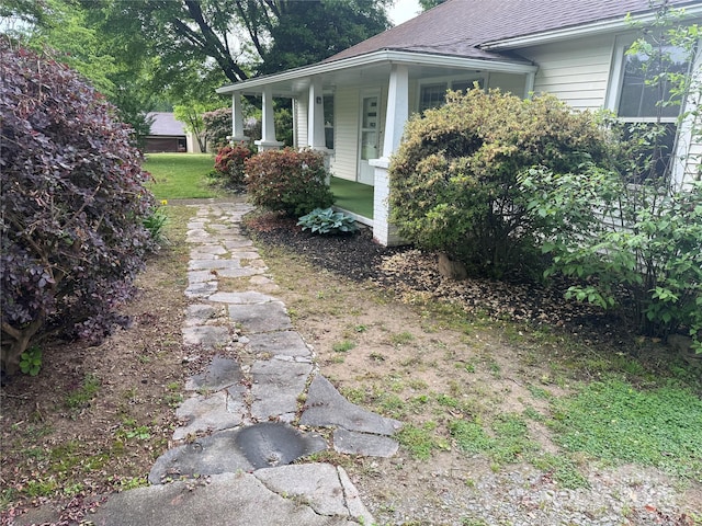 633 Ridge Rd, Marion, NC 28752 - view of side of property with roof with shingles and covered porch