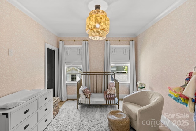 2509 Bay St, Charlotte, NC 28205 - bedroom with crown molding