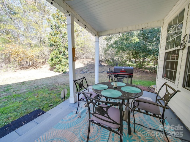 5076 Timber Falls Dr, Indian Land, SC 29707 - view of patio / terrace featuring area for grilling and outdoor dining space