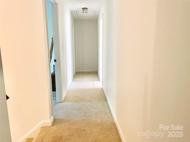 944 Evian Ln, Matthews, NC 28015 - hallway featuring attic access and carpet