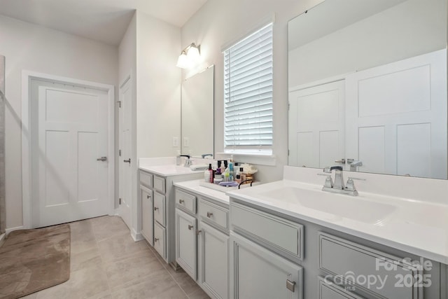 bathroom with vanity
