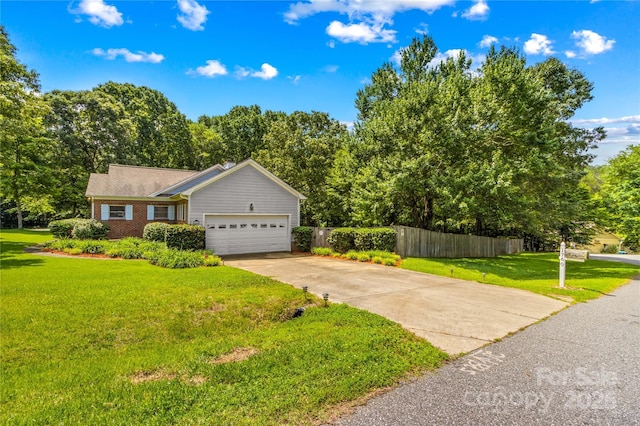 1760 Jacobs Way, Sherrills Ford, NC 28673 - view of front of home featuring an attached garage, concrete driveway, and brick siding