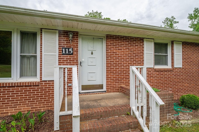 115 Patterson Rd, Kings Mountain, NC 28086 - property entrance with brick siding