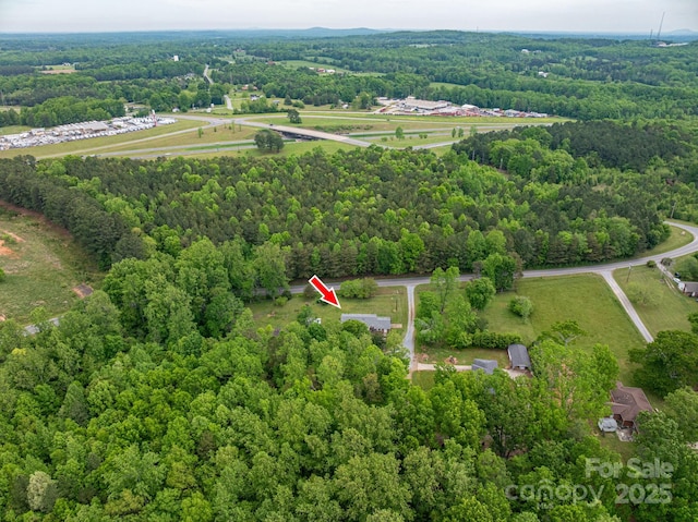 115 Patterson Rd, Kings Mountain, NC 28086 - aerial view of property and surrounding area featuring a forest