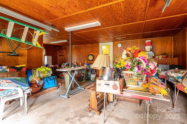 115 Patterson Rd, Kings Mountain, NC 28086 - garage with wood walls