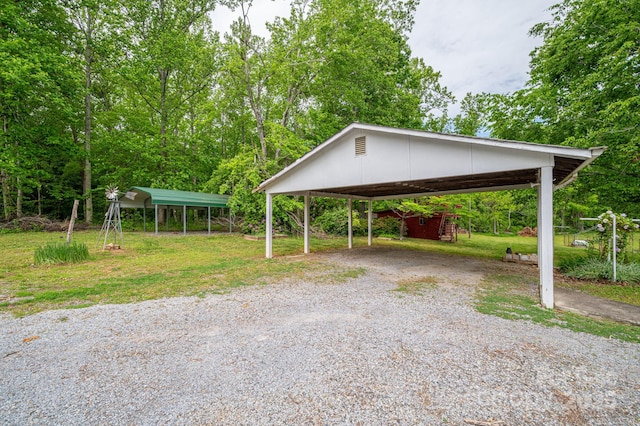 115 Patterson Rd, Kings Mountain, NC 28086 - view of vehicle parking featuring a carport and driveway