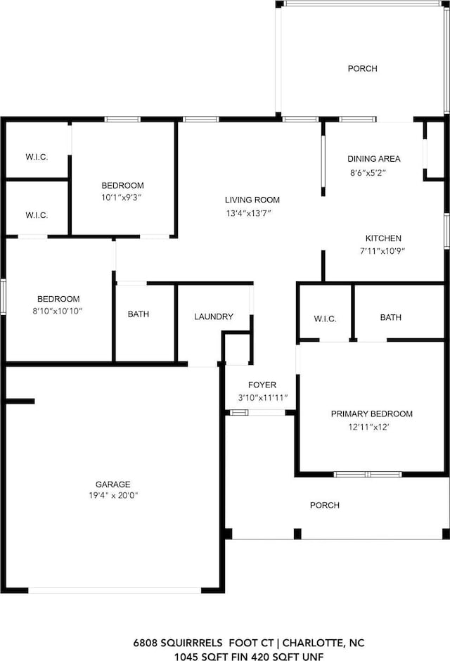 6808 Squirrels Foot Ct, Charlotte, NC 28217 - plan