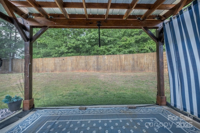 6808 Squirrels Foot Ct, Charlotte, NC 28217 - view of patio featuring a fenced backyard