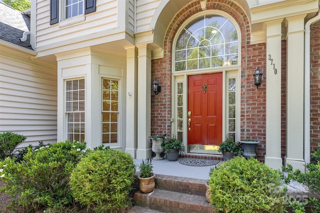 3710 Cheleys Ridge Ln, Charlotte, NC 28270 - entrance to property with covered porch and brick siding