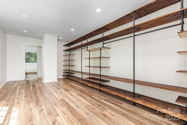 3710 Cheleys Ridge Ln, Charlotte, NC 28270 - below grade area featuring recessed lighting, wood finished floors, and baseboards