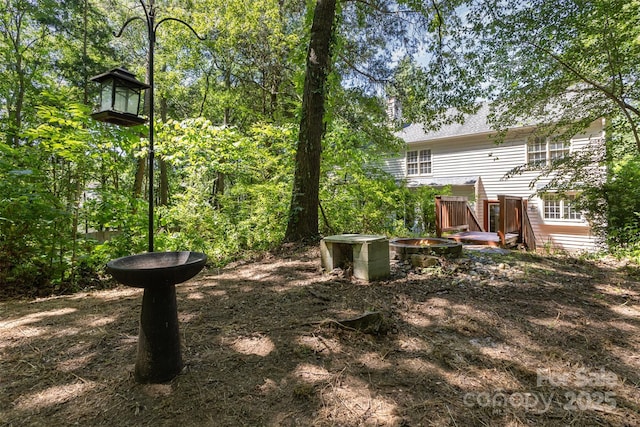 3710 Cheleys Ridge Ln, Charlotte, NC 28270 - view of yard featuring an outdoor fire pit