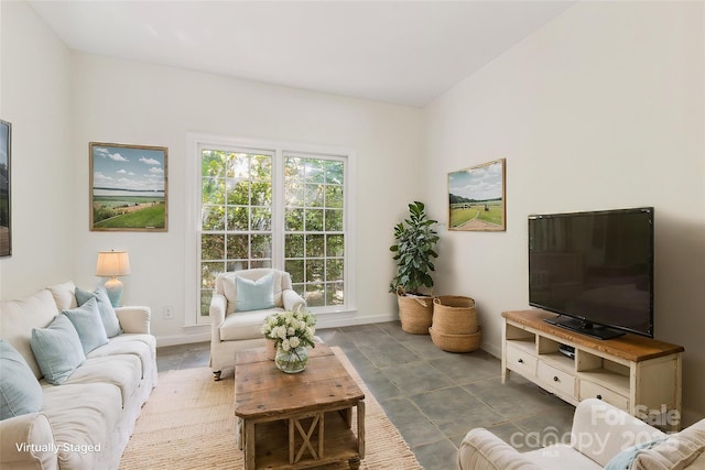 3710 Cheleys Ridge Ln, Charlotte, NC 28270 - living room featuring baseboards