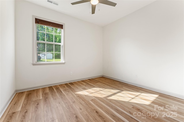 133 Water Leaf Dr, Weaverville, NC 28787 - unfurnished room featuring light wood-style flooring, a ceiling fan, and baseboards