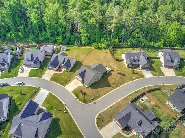 133 Water Leaf Dr, Weaverville, NC 28787 - aerial view of property and surrounding area with nearby suburban area and a heavily wooded area