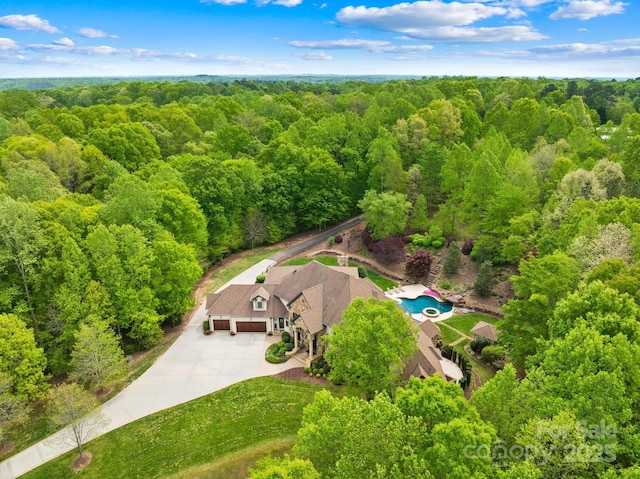 8451 Ridgewood Rd, Sherrills Ford, NC 28673 - birds eye view of property featuring a view of trees
