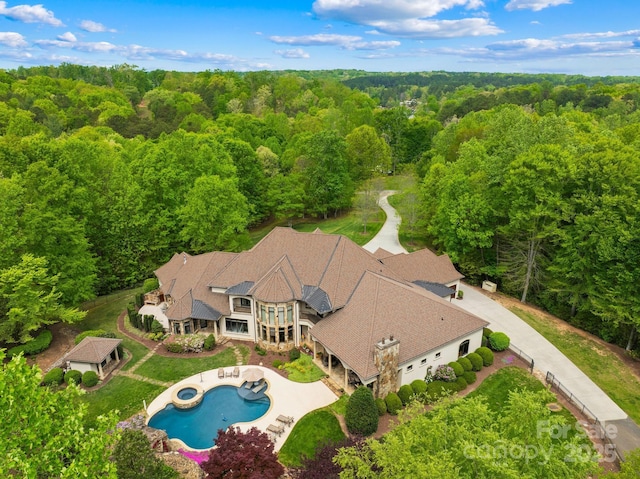 8451 Ridgewood Rd, Sherrills Ford, NC 28673 - drone / aerial view with a view of trees