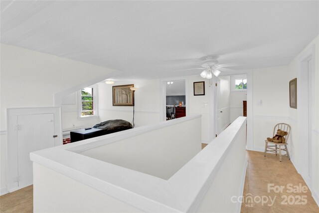 hall with an upstairs landing