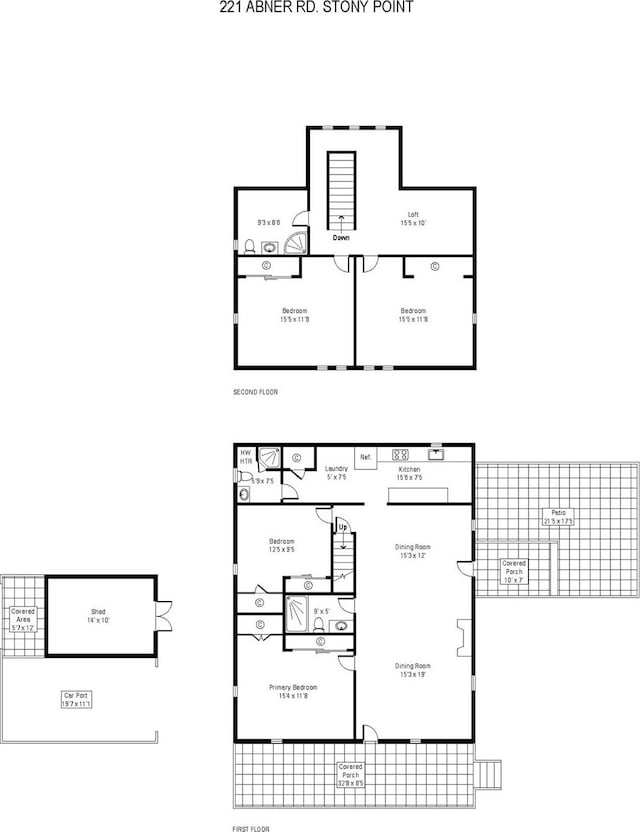 221 Abner Rd, Stony Point, NC 28678 - room layout