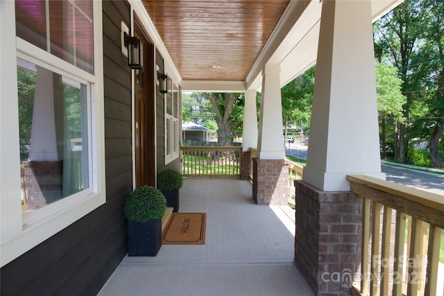 116 S Broad St, Waxhaw, NC 28173 - view of patio / terrace with a porch