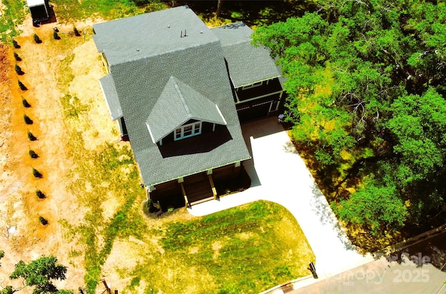 116 S Broad St, Waxhaw, NC 28173 - drone / aerial view