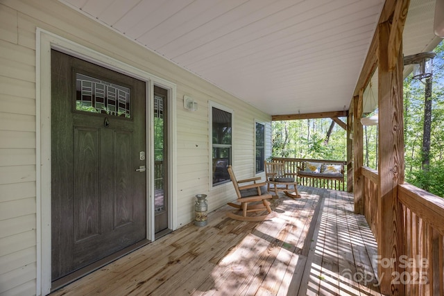 215 Calm Creek Rd, Fletcher, NC 28732 - deck with covered porch