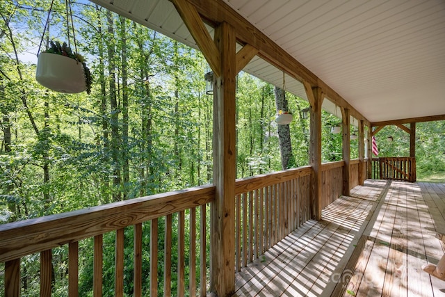 215 Calm Creek Rd, Fletcher, NC 28732 - view of wooden terrace
