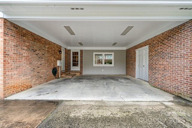 1209 Alfred St, Charlotte, NC 28211 - view of patio / terrace featuring an attached carport