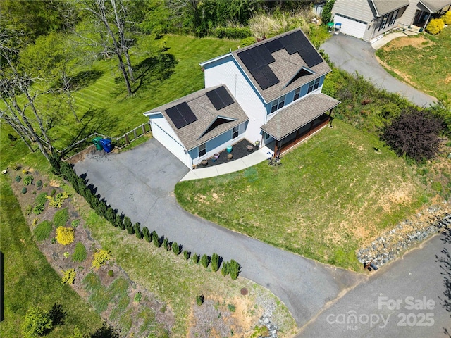 drone / aerial view