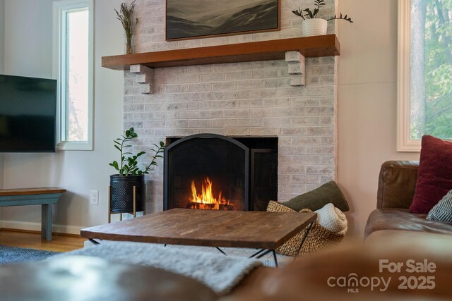 14 Leisure Ln, Weaverville, NC 28787 - detailed view of a fireplace and wood finished floors