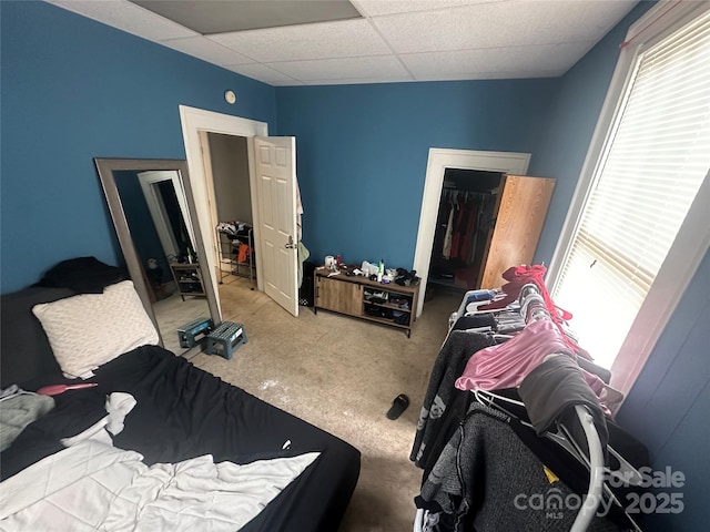 2511 Chapel Hill Rd, Durham, NC 27707 - bedroom featuring carpet flooring and a paneled ceiling