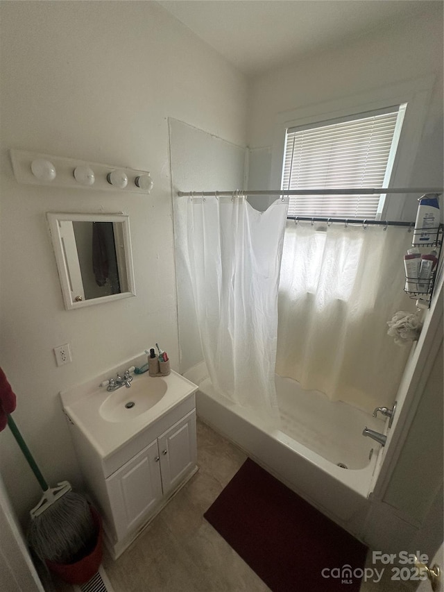 2511 Chapel Hill Rd, Durham, NC 27707 - bathroom with vanity and a shower with curtain