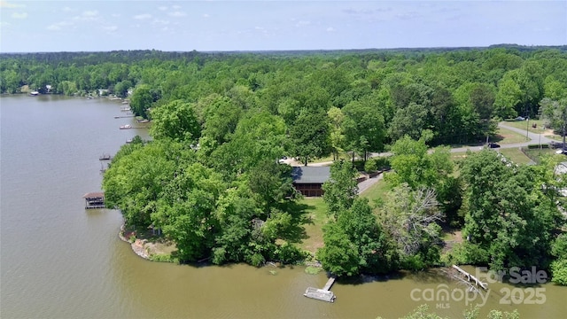 993 Jackson Rd, Fort Lawn, SC 29714 - bird's eye view featuring a water view and a wooded view