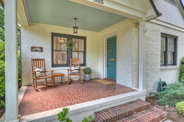 2015 Club Rd, Charlotte, NC 28205 - entrance to property with brick siding and covered porch