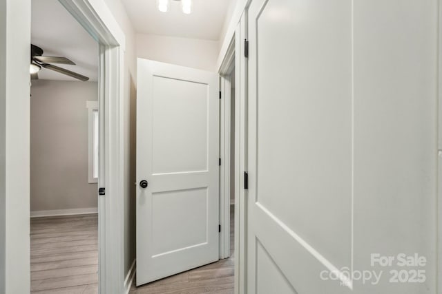 814 Marve St, Gastonia, NC 28052 - hall with baseboards and light wood-style flooring