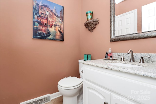 10209 Thomas Payne Cir, Charlotte, NC 28277 - half bath with toilet, visible vents, and vanity