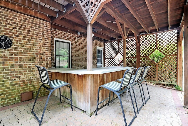 10209 Thomas Payne Cir, Charlotte, NC 28277 - view of patio / terrace with outdoor dry bar