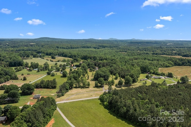 overview of rural landscape featuring a forest