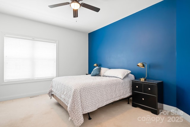 7525 Blackgum Falls Ct, Huntersville, NC 28078 - carpeted bedroom with a ceiling fan and baseboards