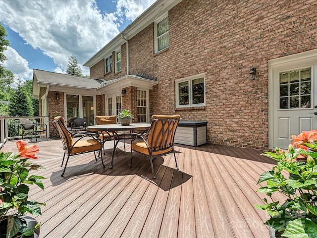 4701 Pineland Pl, Charlotte, NC 28277 - deck featuring outdoor dining space