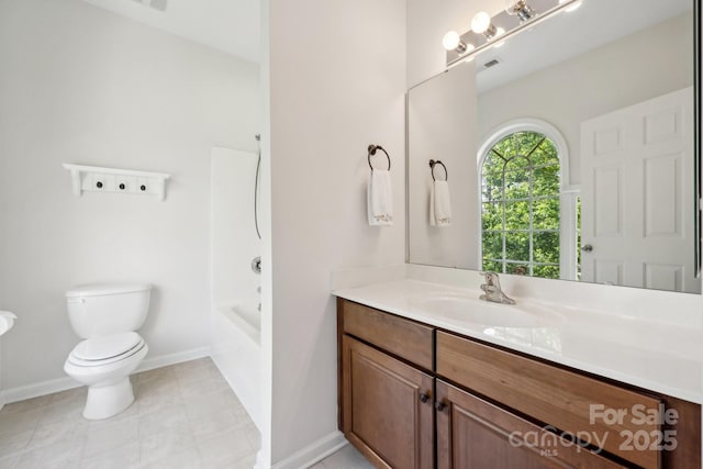 109 Braxton Gate Ct, Mount Holly, NC 28120 - bathroom featuring vanity, tile patterned floors, and shower / tub combination