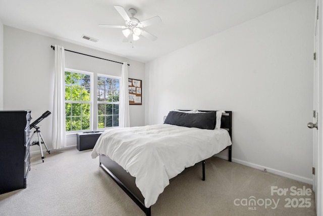 109 Braxton Gate Ct, Mount Holly, NC 28120 - bedroom with light colored carpet and ceiling fan