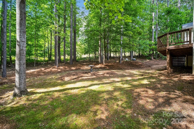 109 Braxton Gate Ct, Mount Holly, NC 28120 - view of yard with a deck