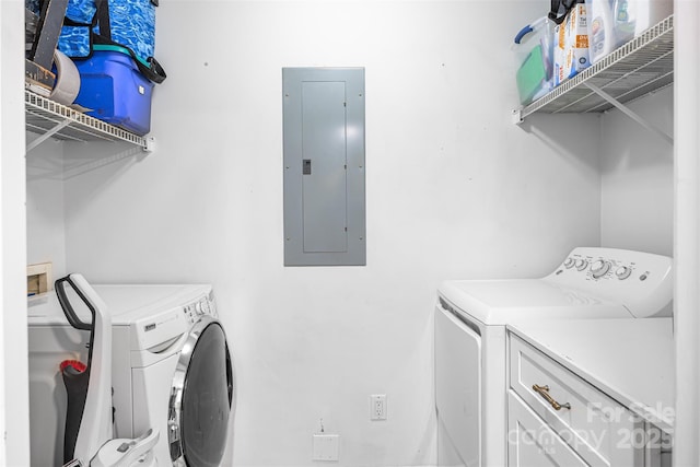 311 Masters Dr, Rock Hill, SC 29732 - laundry area featuring electric panel and independent washer and dryer